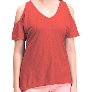 Calvin Klein Women's Cold Shoulder Short Sleeve